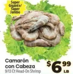 Supermercado El Rancho Head-On Shrimp offer