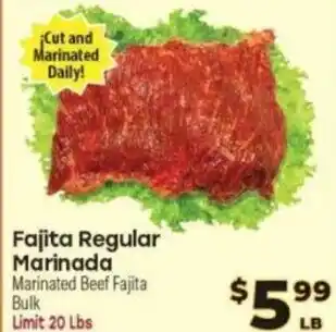 Supermercado El Rancho Marinated Beef Fajita Bulk offer