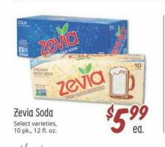 Sprouts Farmers Market Zevia Soda offer