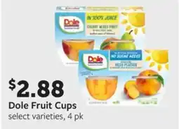 Fareway Dole Fruit Cups offer