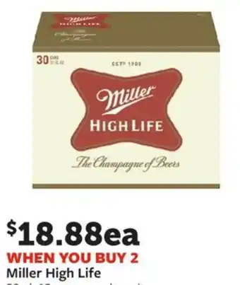 Fareway Miller High Life offer