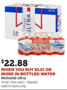 Fareway ichelob Ultra offer