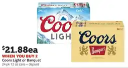 Fareway Coors Light or Banquet offer