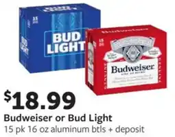 Fareway Budweiser or Bud Light offer
