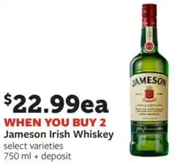Fareway Jameson Irish Whiskey offer