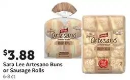 Fareway Sara Lee Artesano Buns or Sausage Rolls offer