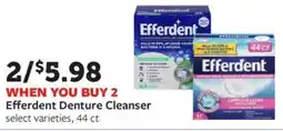 Fareway Efferdent Denture Cleanser select varieties, 44 ct offer