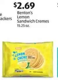 Aldi Benton's Lemon Sandwich Cremes offer