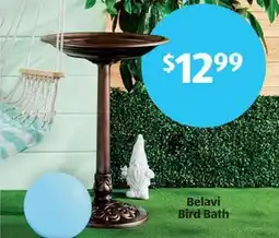 Aldi Belavi Bird Bath offer