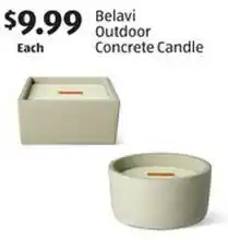 Aldi Belavi Outdoor Concrete Candle offer