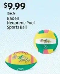 Aldi Baden Neoprene Pool Sports Ball offer