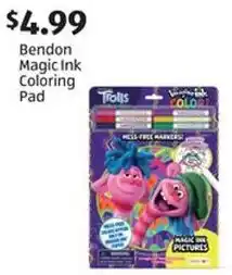 Aldi Bendon Magic Ink Coloring Pad offer