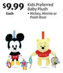 Aldi Kids Preferred Baby Plush offer