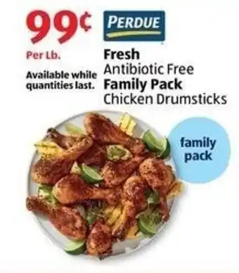 Aldi Fresh Antibiotic Free Family Pack Chicken Drumsticks offer