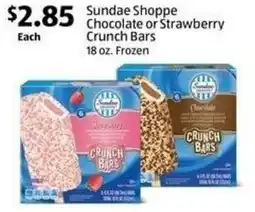 Aldi Sundae Shoppe Chocolate or Strawberry Crunch Bars offer