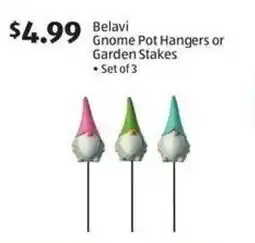 Aldi Belavi Gnome Pot Hangers or Garden Stakes offer