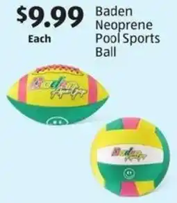 Aldi Baden Neoprene Pool Sports Ball offer