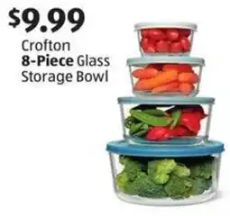 Aldi Crofton 8-Piece Glass Storage Bowl offer
