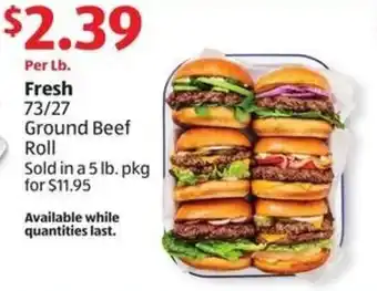 Aldi Fresh Ground Beef Roll offer