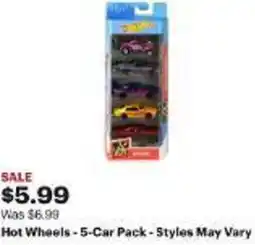 Best Buy Hot Wheels-5-Car Pack-Styles May Vary offer