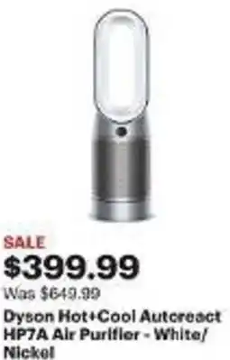 Best Buy Dyson Hot+Cool Autoreact HP7A Air Purifier - White/ Nickel offer
