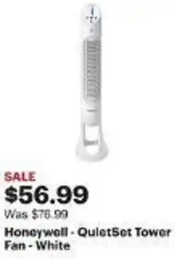 Best Buy Honeywell - QuietSet Tower Fan-White offer