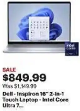 Best Buy Dell Inspiron 16″ 2-In-1 Touch Laptop - Intel Core Ultra 7... offer