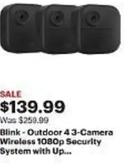 Best Buy Blink - Outdoor 43-Camera Wireless 1080p Security System with Up... offer