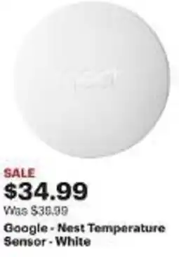 Best Buy Google - Nest Temperature Sensor - White offer