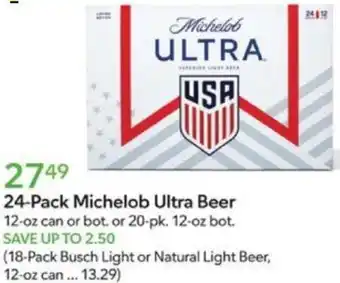 Publix 24-Pack Michelob Ultra Beer offer