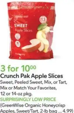 Publix Crunch Pak Apple Slices offer