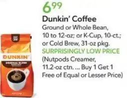 Publix Dunkin' Coffee offer