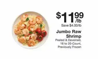 Fairway Store Market Jumbo Raw Shrimp offer