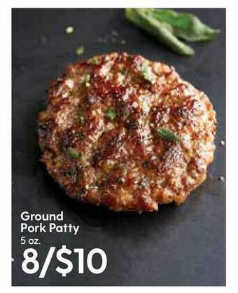 Hy-Vee Ground Pork Patty offer