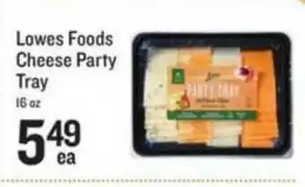 Lowes Foods Lowes Food Cheese Party Tray offer