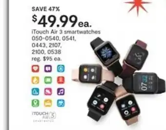 JC Penney I Touch Air Smartwatches offer