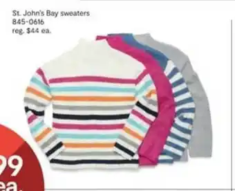 JC Penney St. Johns Bay Sweaters offer