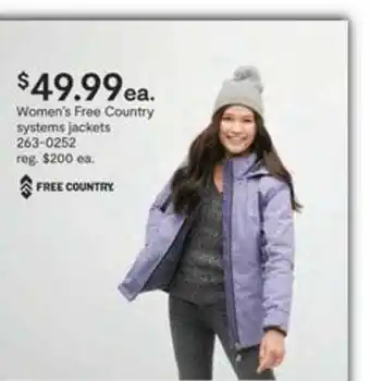 JC Penney Women's Free Country System Jackets offer