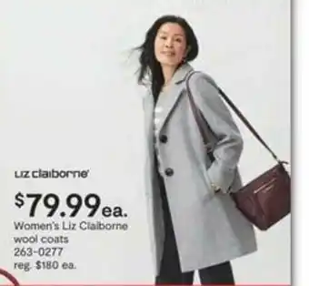 JC Penney Women's Liz Claiborne Wool Coats offer