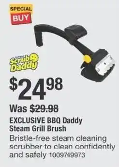 The Home Depot BBQ Daddy Steam Grill Brush offer