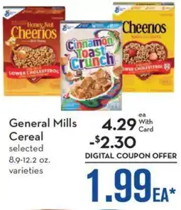 Mariano's General Mills Cereal selected 8.9-12.2 oz. varieties offer