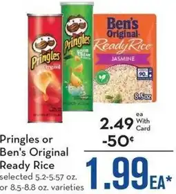 Mariano's Pringles or Ben's Original Ready Rice offer