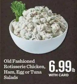 Mariano's Old Fashioned Rotisserie Chicken, Ham, Egg or Tuna Salads offer