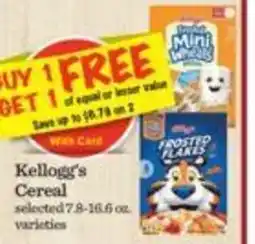 Mariano's Kellogg's Cereal offer