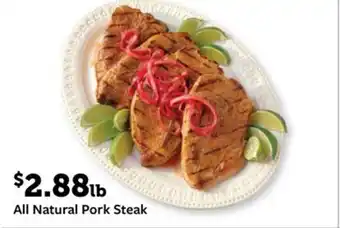 Fareway All Natural Pork Steak offer