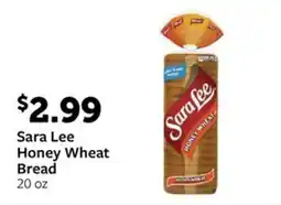 Sara Lee Honey Wheat Bread 20 oz