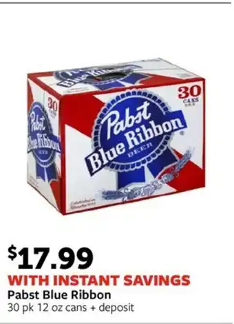 Fareway Pabst Blue Ribbon offer