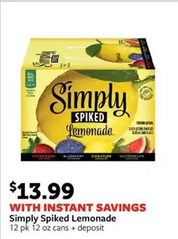 Fareway Simply Spiked Lemonade offer