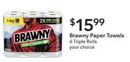 Publix Brawny Paper Towels offer