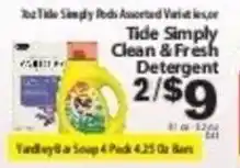Fine Fare Tide Simply Clean & Fresh Detergent offer